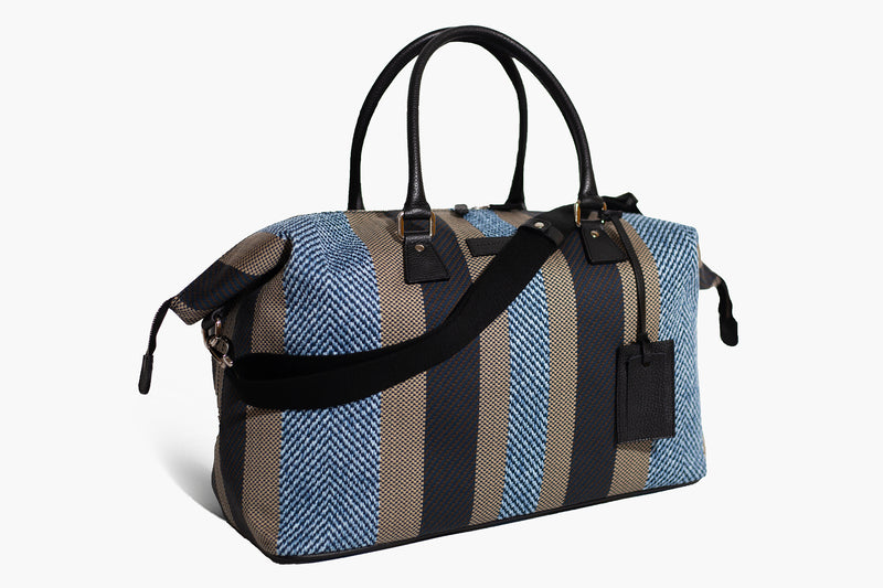 Latone - Blue Malindi/Regimental - Weekender bag