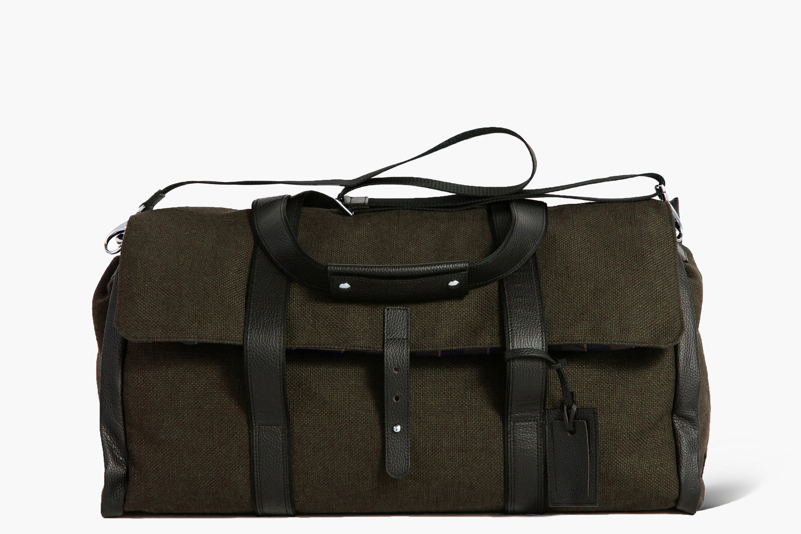 Borsone con porta abiti | Reginald | Lino Marrone/Regimental - Ludovico Marabotto