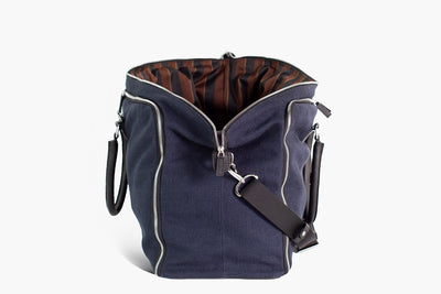 Travel Garment Weekender Bag wrinkle-free - Borsa porta abiti - Flamingo Blu Linen