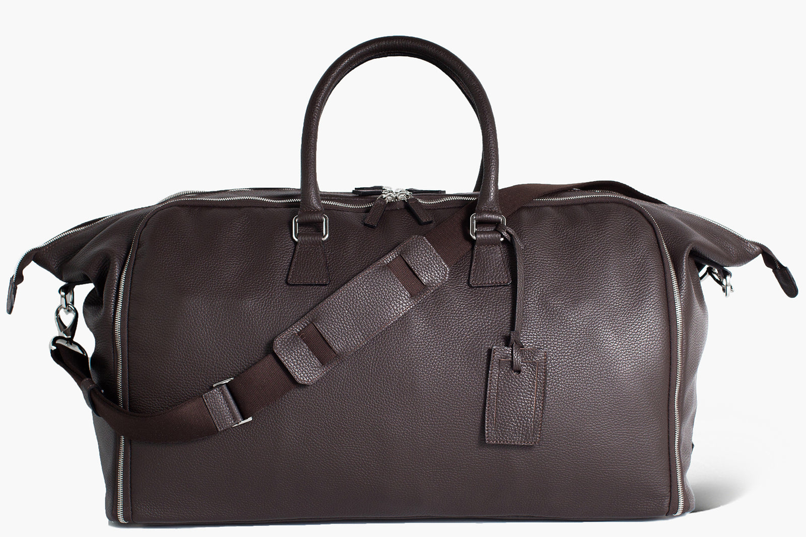 Travel Garment bag luggage wrinkle-free - Borsa porta abiti - Flamingo Brown Leather